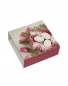Preview: Motivschuber/Banderole  Tulpen rosa für 4er oder 6er Pralinenschachtel